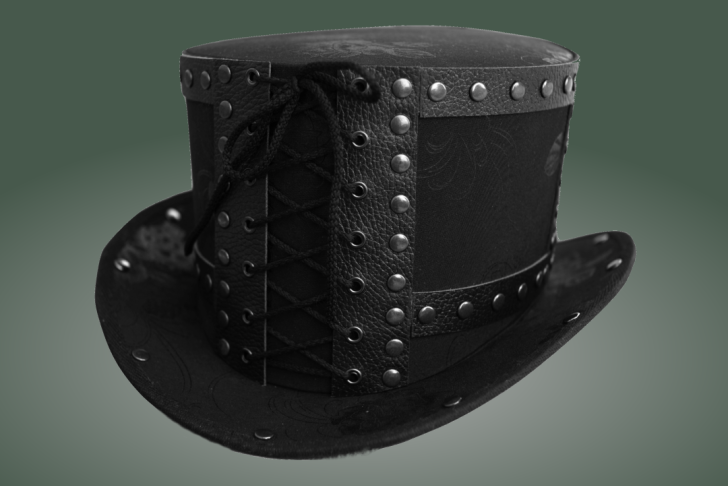 Цилиндр черный с клёпками Блог